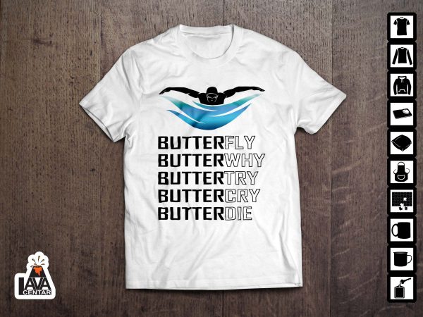butterfly plivanje majica