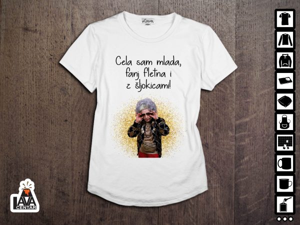 cela sam mlada majica