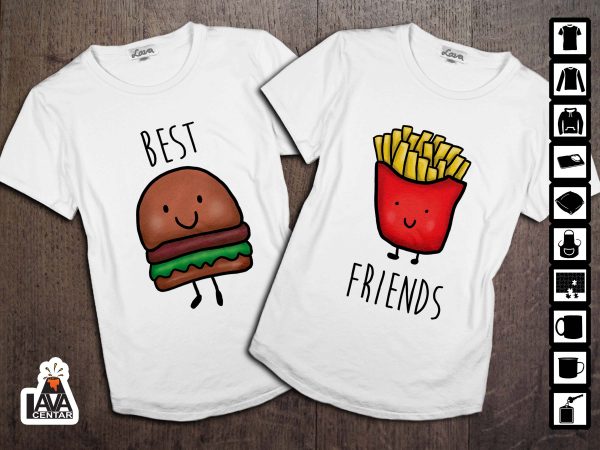 best friends komplet majica