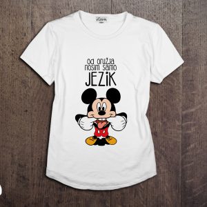 od oružja nosim samo jezik majica