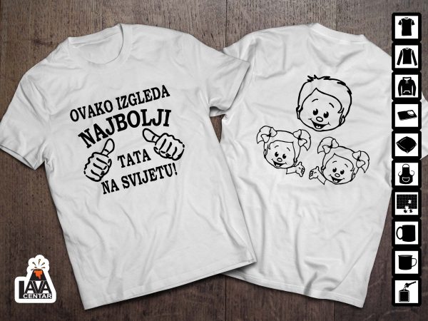 ovako izgleda najbolji tata na svijetu majica