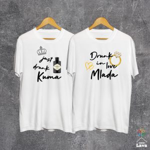 kuma i mlada komplet majica