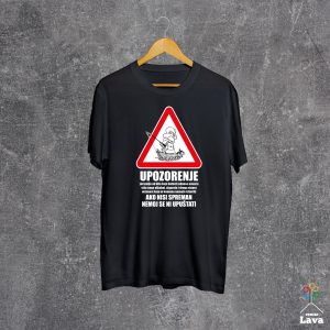 upozorenje ribolov majica